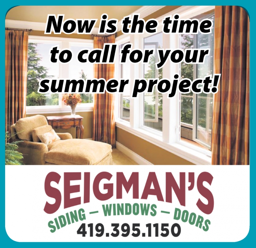 Now Is The Time To Call For Your Summer Projects