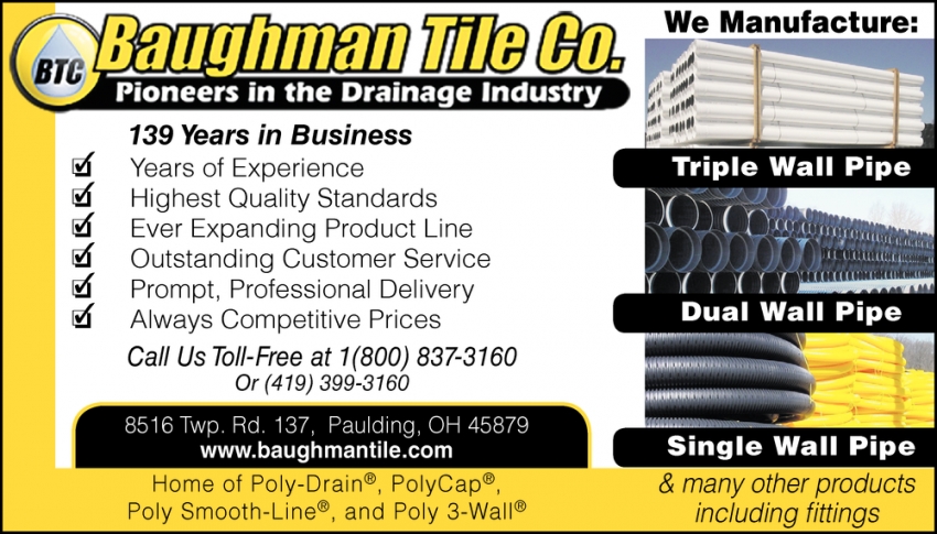 Pioneers In the Drainage Industry