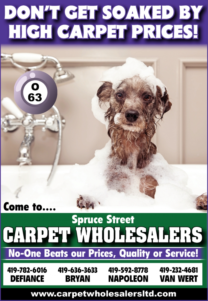 Don't Get Soaked By High Carpet Prices!
