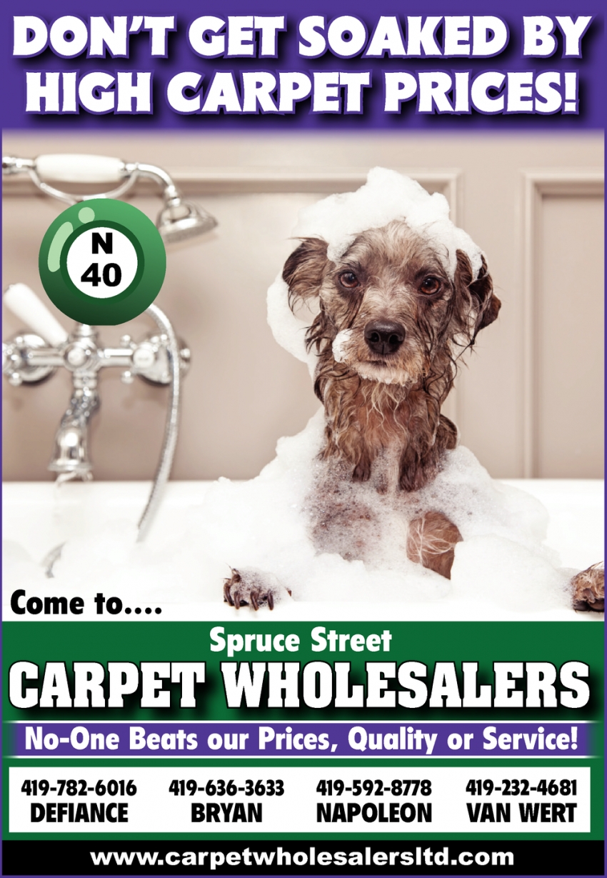Don't Get Soaked By Hight Carpet Prices!