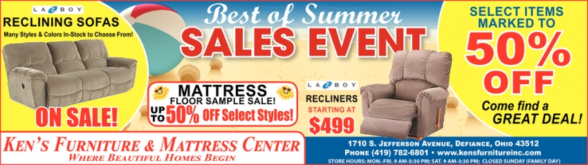 Best Of Summer Sales Event