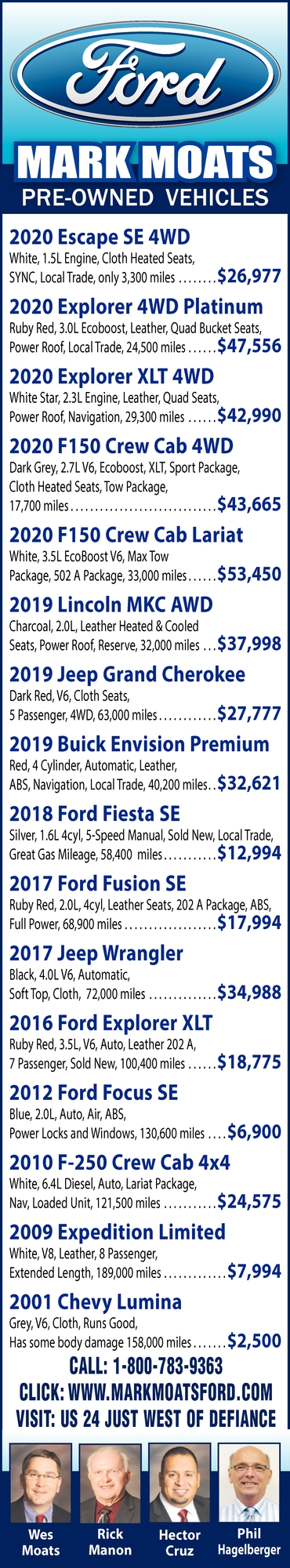 Pre-Owned Vehicles