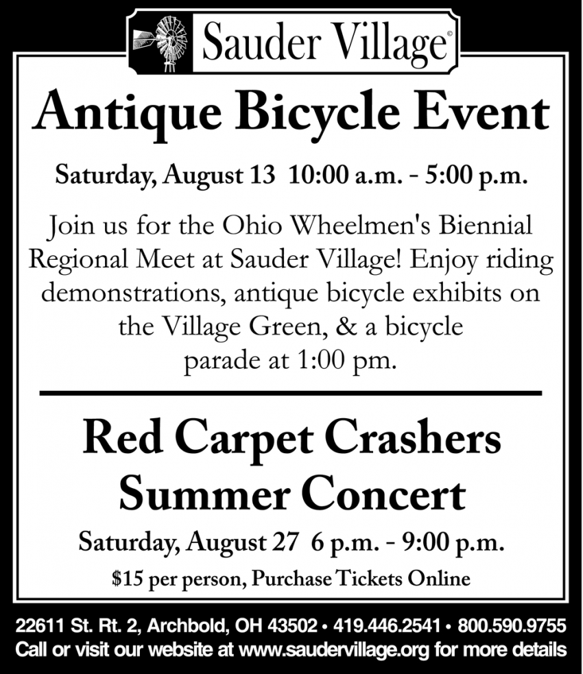 Antique Bicycle Event