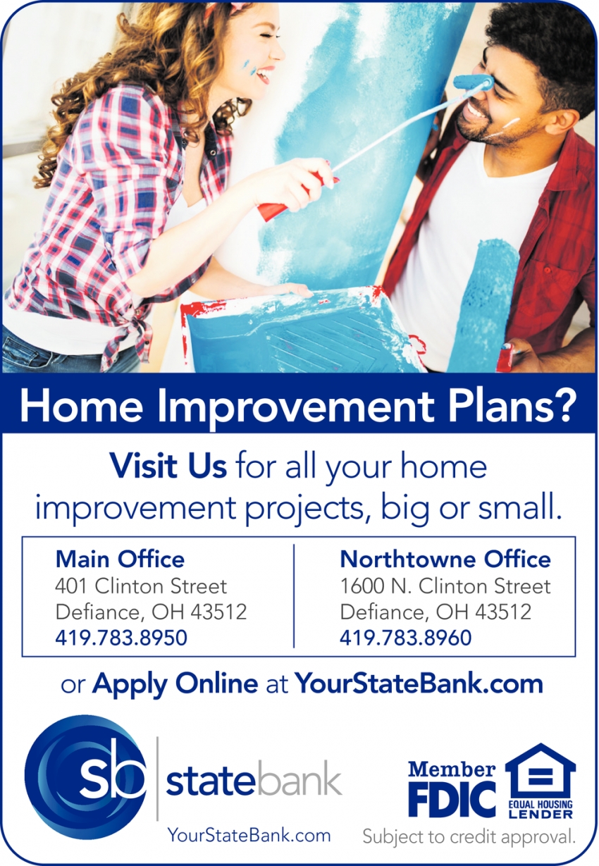 Home Improvement Plans?