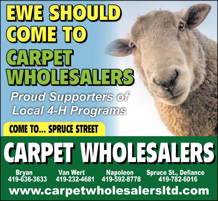 Ewe Should Come to Carpet Wholesalers