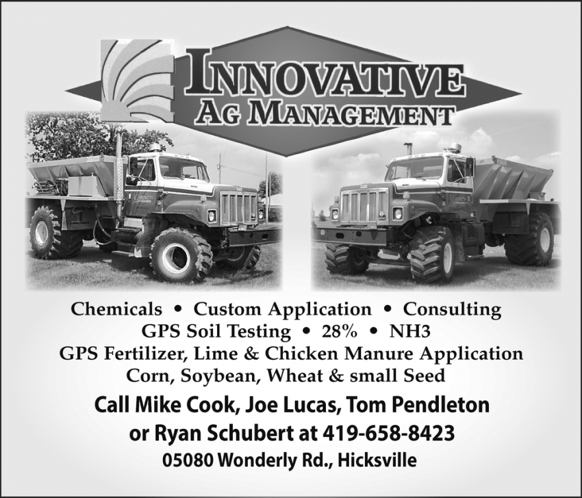 Chemicals, Custom Application, Consulting Gps Soil Testing