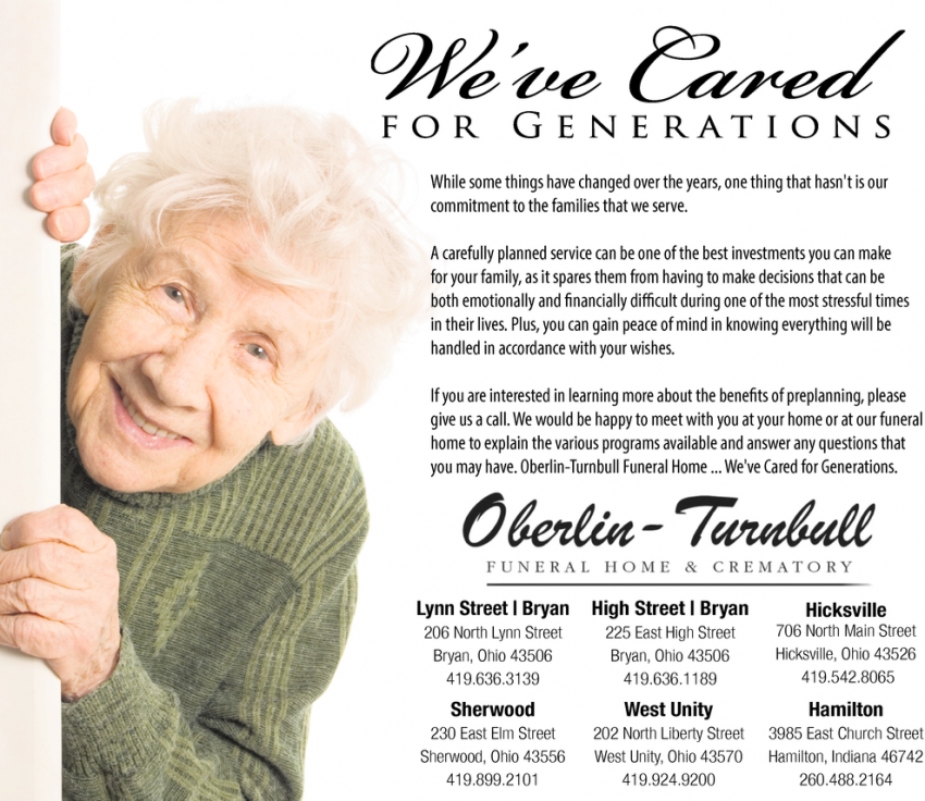 We've Cared For Generations