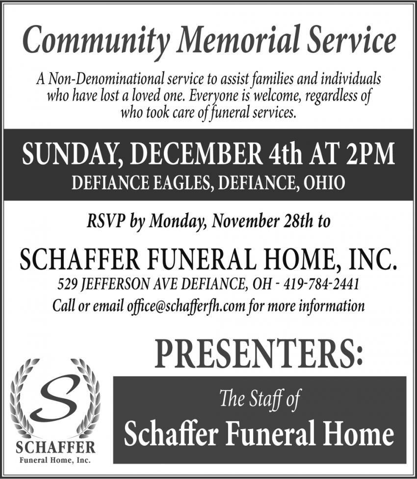 Community Memorial Service