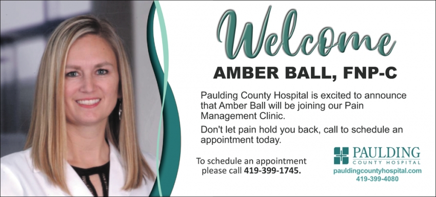 Welcome Amber Ball, FNP-C
