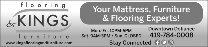 Your Mattress, Furniture & Flooring Experts!