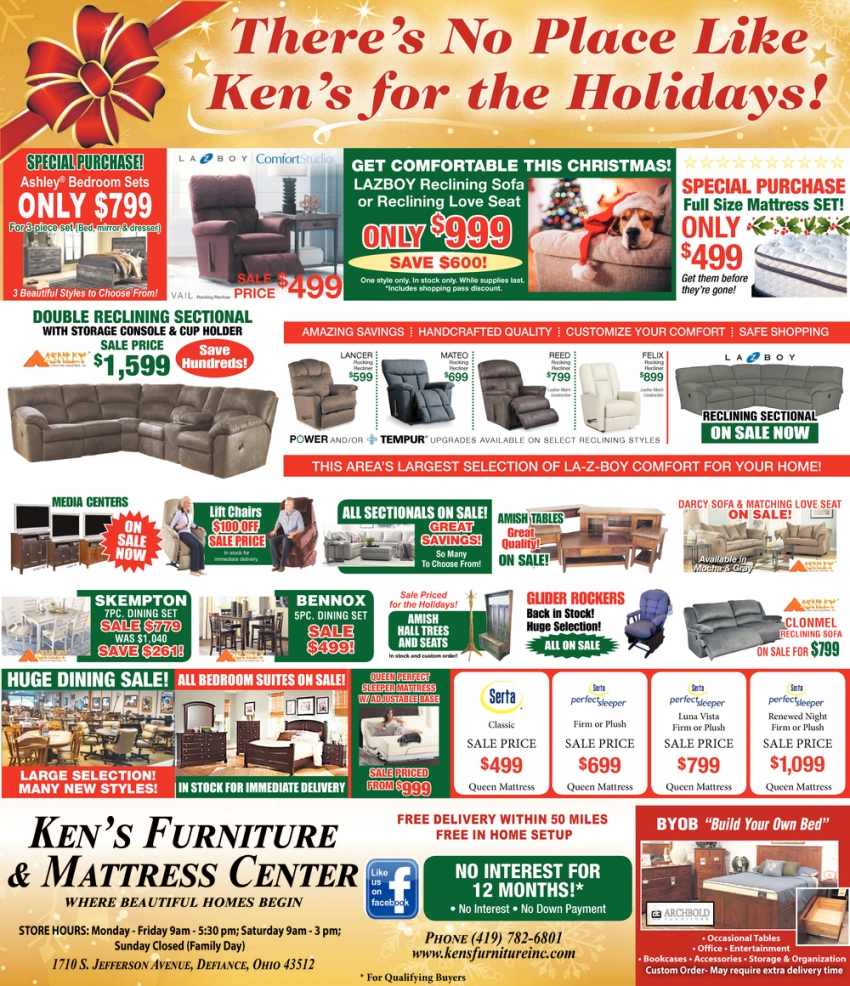 There's No Place Like Ken's For Thr Holidays!