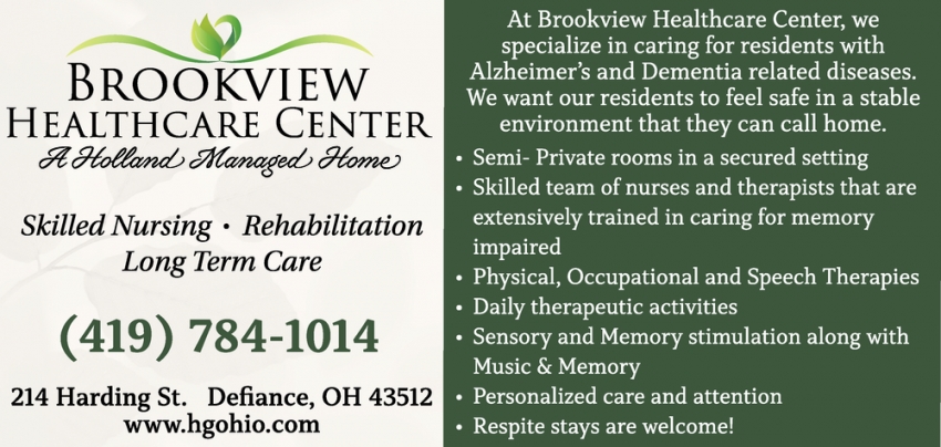 We Specialize In Caring For Residents With Alzheimer's And Dementia