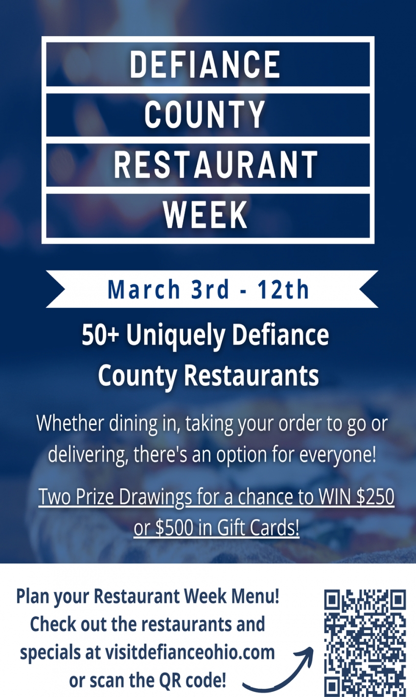 Defiance County Restaurant Week