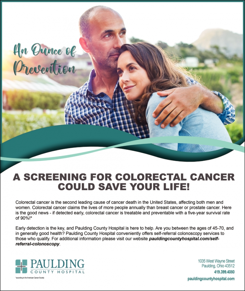 A Screening for Colorectal Cancer Could Save Your Life!