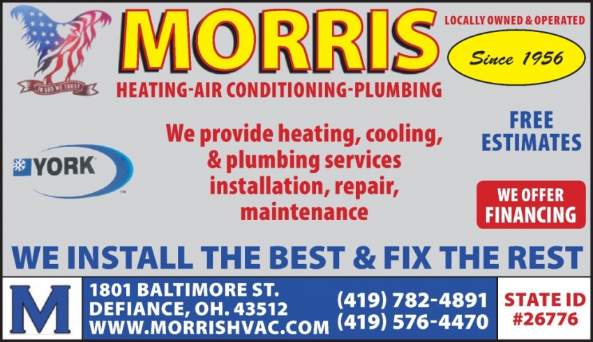 We Provide Heating, Cooling, & Plumbing Services