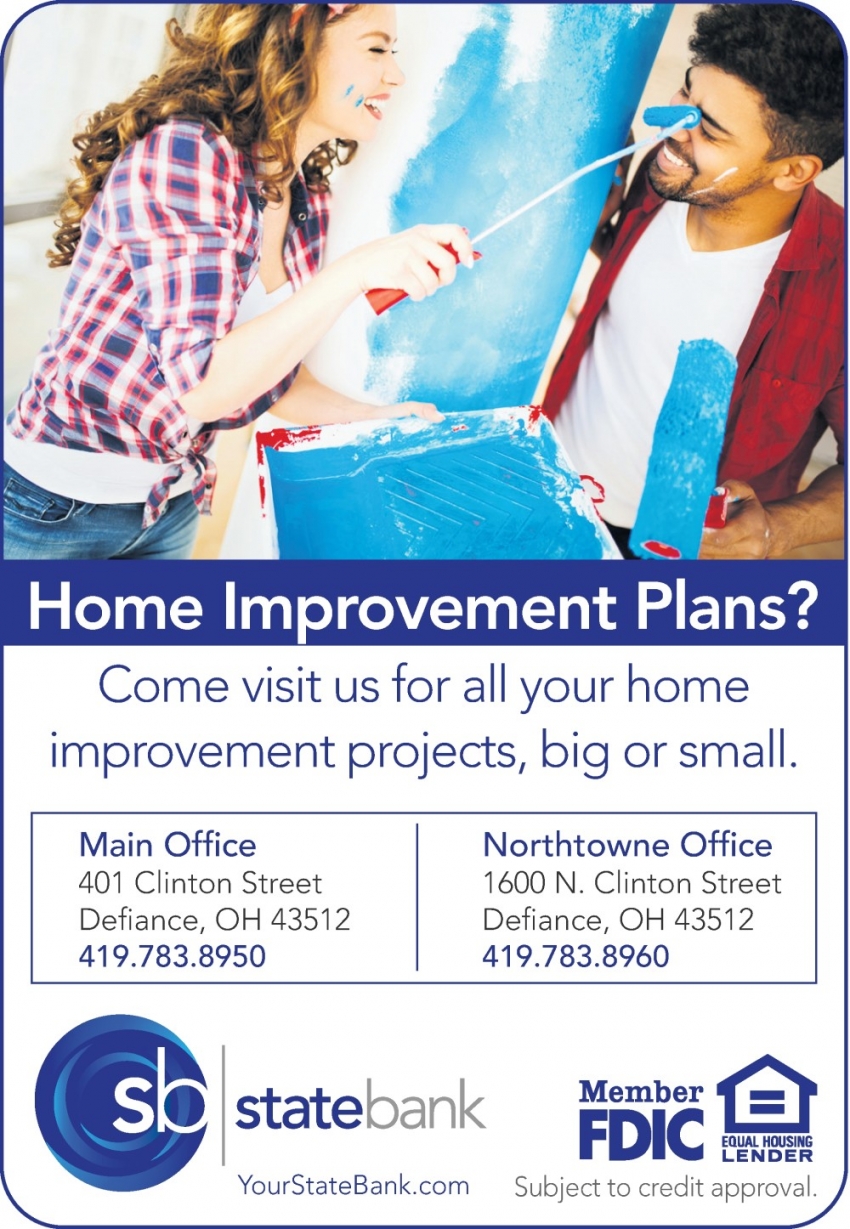 Home Improvement Plans?