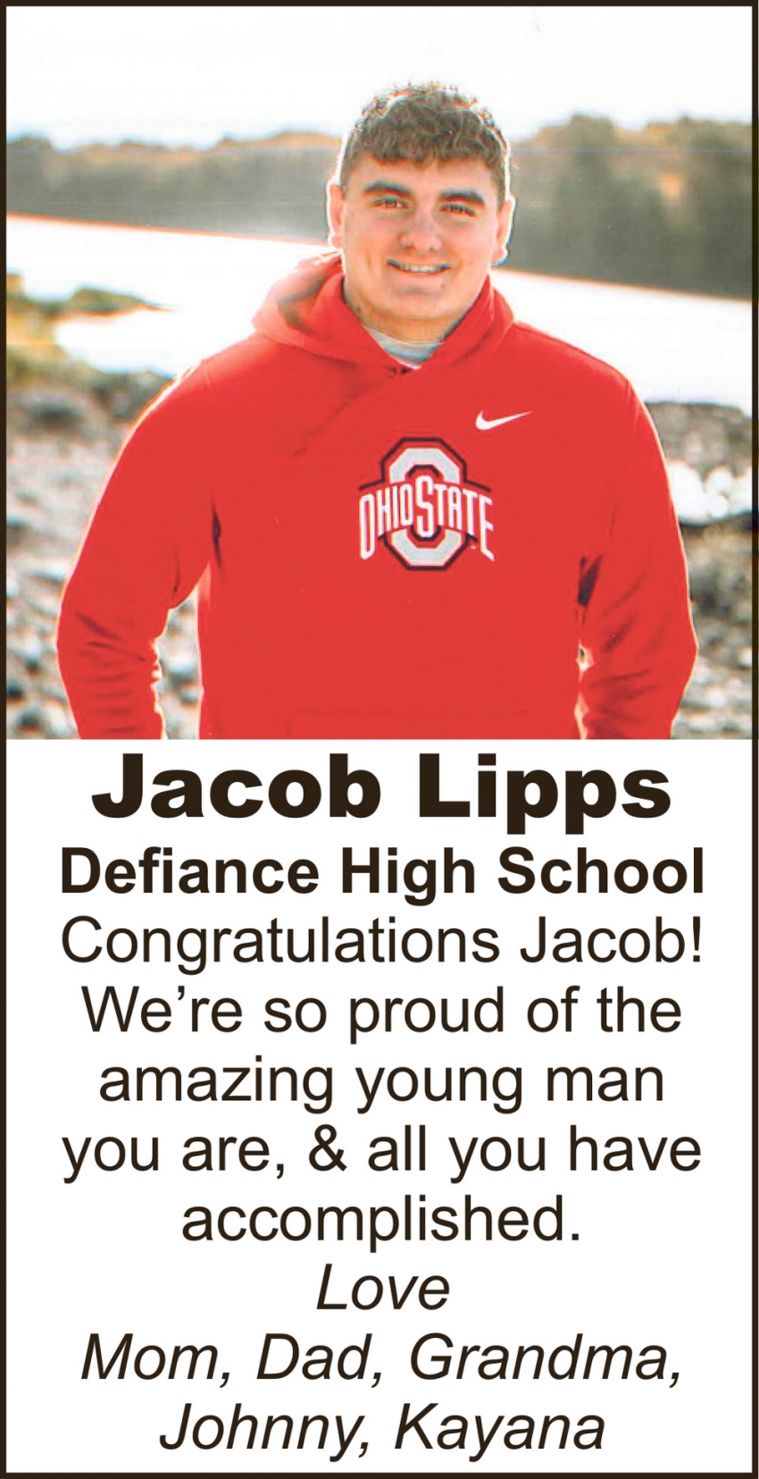 Congratulations Jacob!