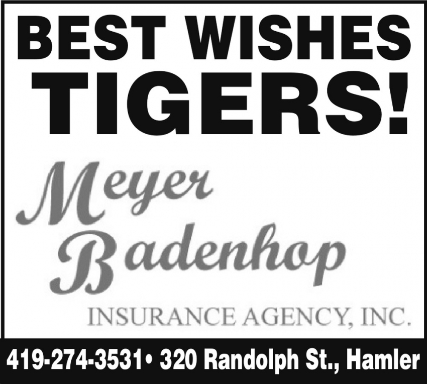Best Wishes Tigers!