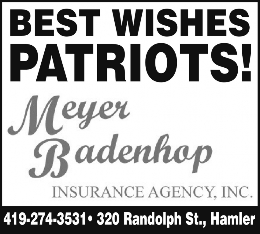 Best Wishes Patriots!