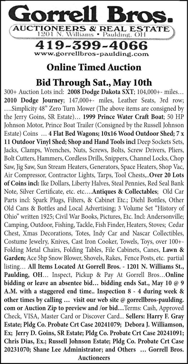 Gorrell Bros. Auctioneers