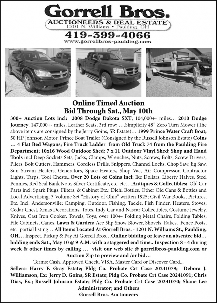 Gorrell Bros. Auctioneers