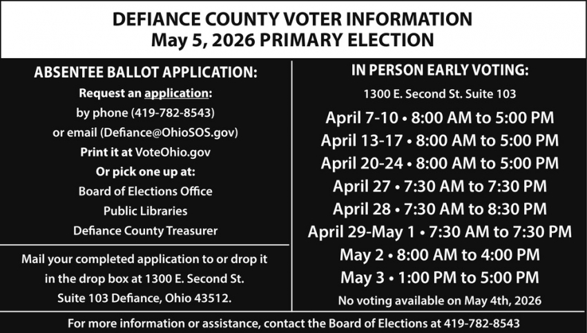 Defiance County Board of Elections