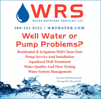 Well Water or Pump Problems?