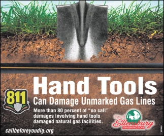 Hand Tools Can Damage Unmarked Gas Lines