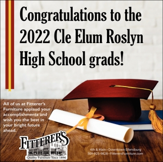 Congratulations to the 2022 Cle Elum Roslyn High School Grads!