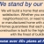 We Stand by Our Commitment to Our Customers