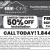 Limited Time Offer 50% Off Installation