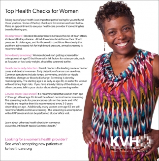 Top Health Checks for Women