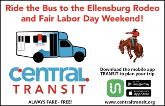 Ride the Bus to the Ellensburg Rodeo and Fair Labor Day Weekend!