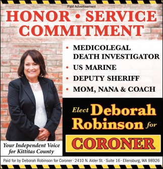 Elect Deborah Robinson For Coroner
