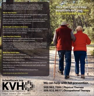 We Can Help With Fall Prevention