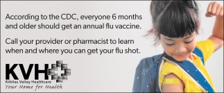 Call Your Provider or Pharmacist to Learn When and Where You can Get Your Flu Shot