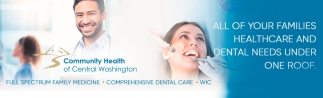 All of Your Families Healthcare and Dental Needs Under One Roof
