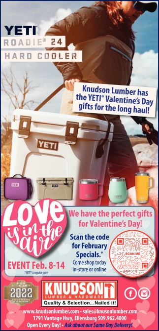 Knudson Lumber Has the YETI Valentine's Day Gifts for the Long Haul!