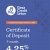 Certificate of Deposit 7-Month 4.25% APY*