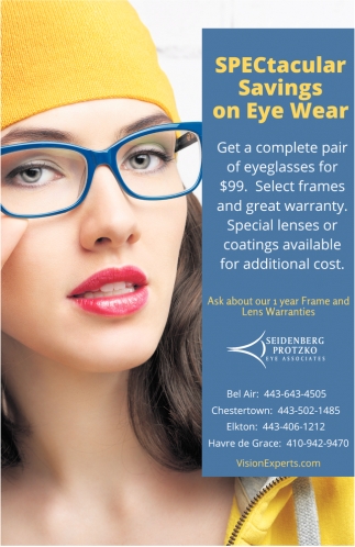 Spectacular Savings On Eye Wear