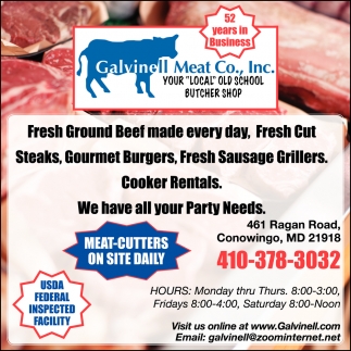 Meat-Cutters On Site Daily