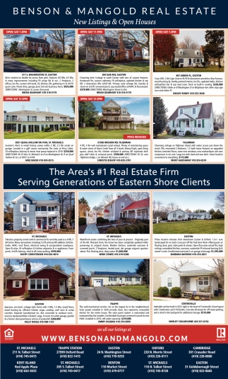 New Listings & Open Houses