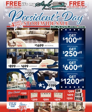 President's Day Storewide Sale