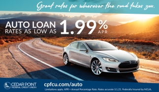 Auto Loan Rates As Low as 1.99% APR