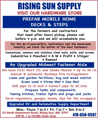 Visit Our Hardware Store