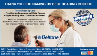 Best Hearing Center!