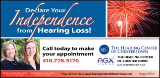 Declare Your Independence From Hearing Loss