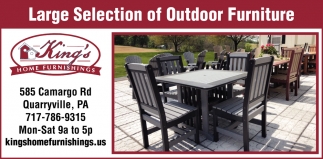 Large Selection Of Outdoor Furniture