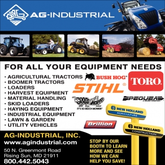 For All Your Equipment Needs
