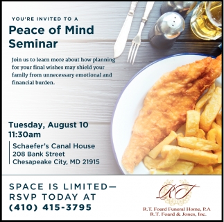 Peace Of Mind Seminar